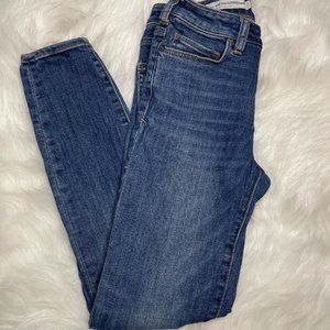 Anthropologie Pilcro High Rise Denim Leggings 27